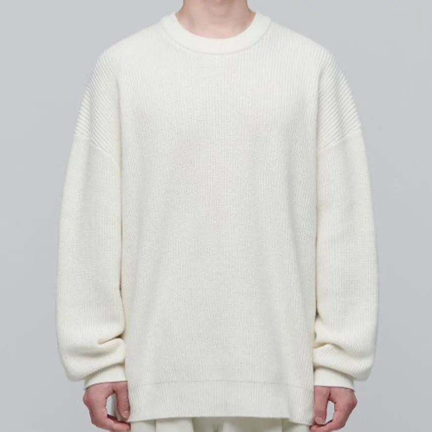 MUSINSA STANDARD  |Crew Neck Wool Cashmere Nylon Street Style Long Sleeves