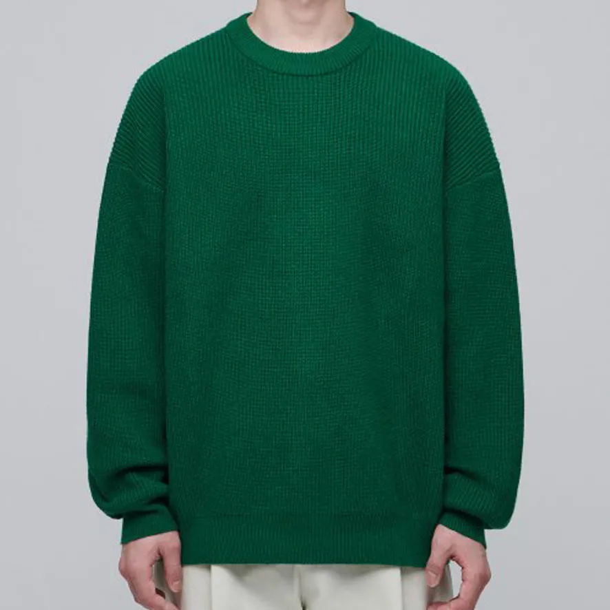 MUSINSA STANDARD  |Crew Neck Wool Cashmere Nylon Street Style Long Sleeves