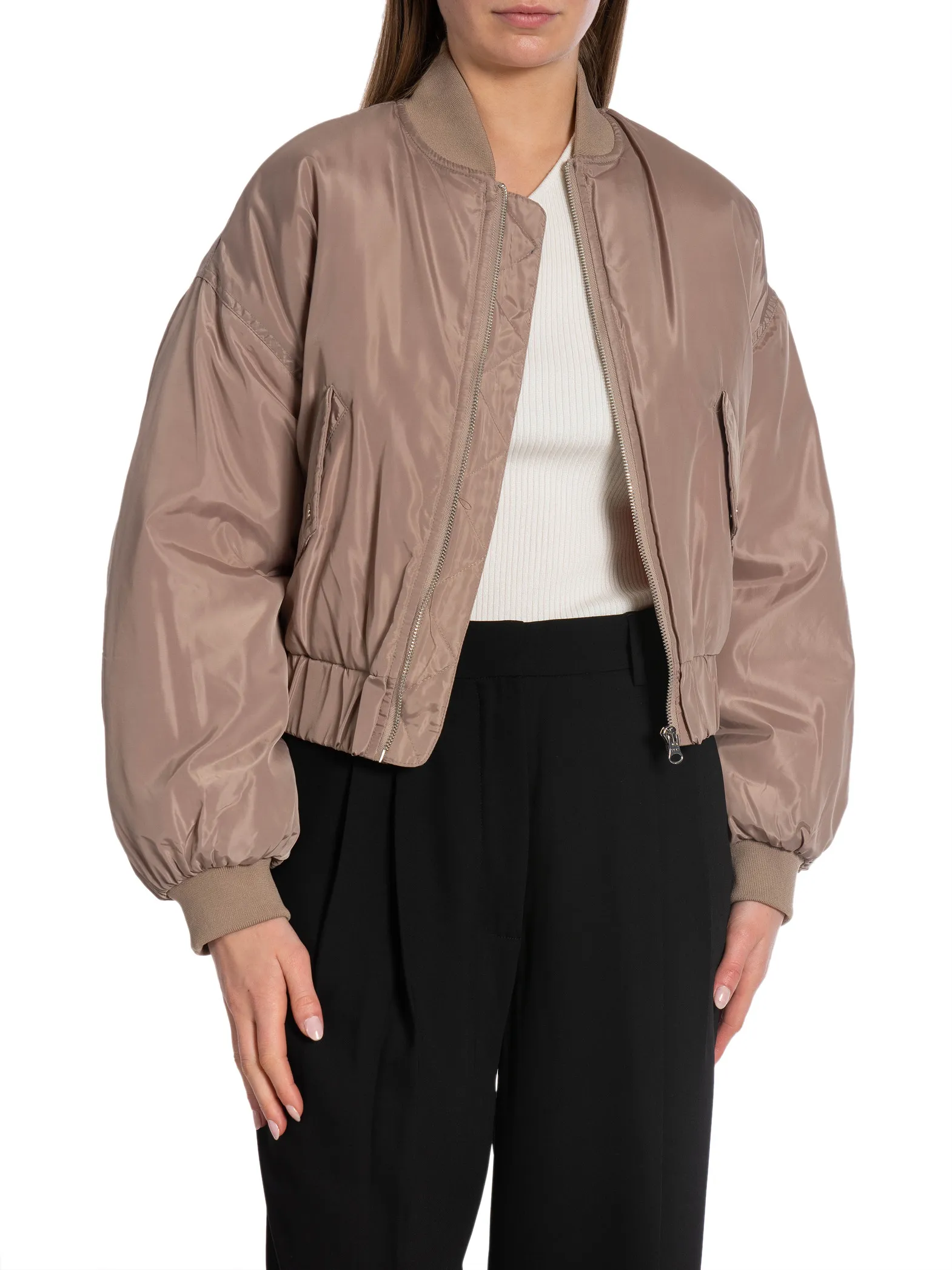 NEO NOIR BOMBER JACKET NADJA LIGHT TAUPE