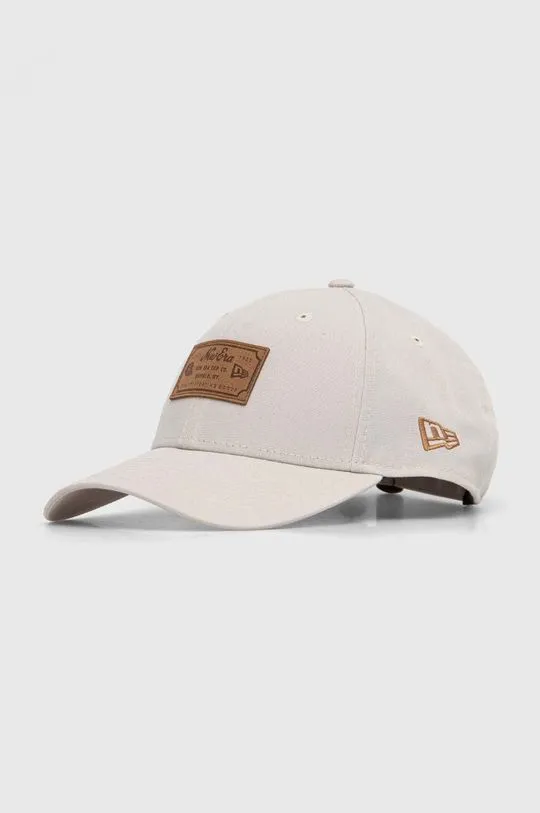 New Era baseball cap beige color