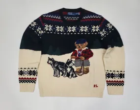 Nwt Polo Ralph Lauren Iditarod Teddy Bear Wool Sweater