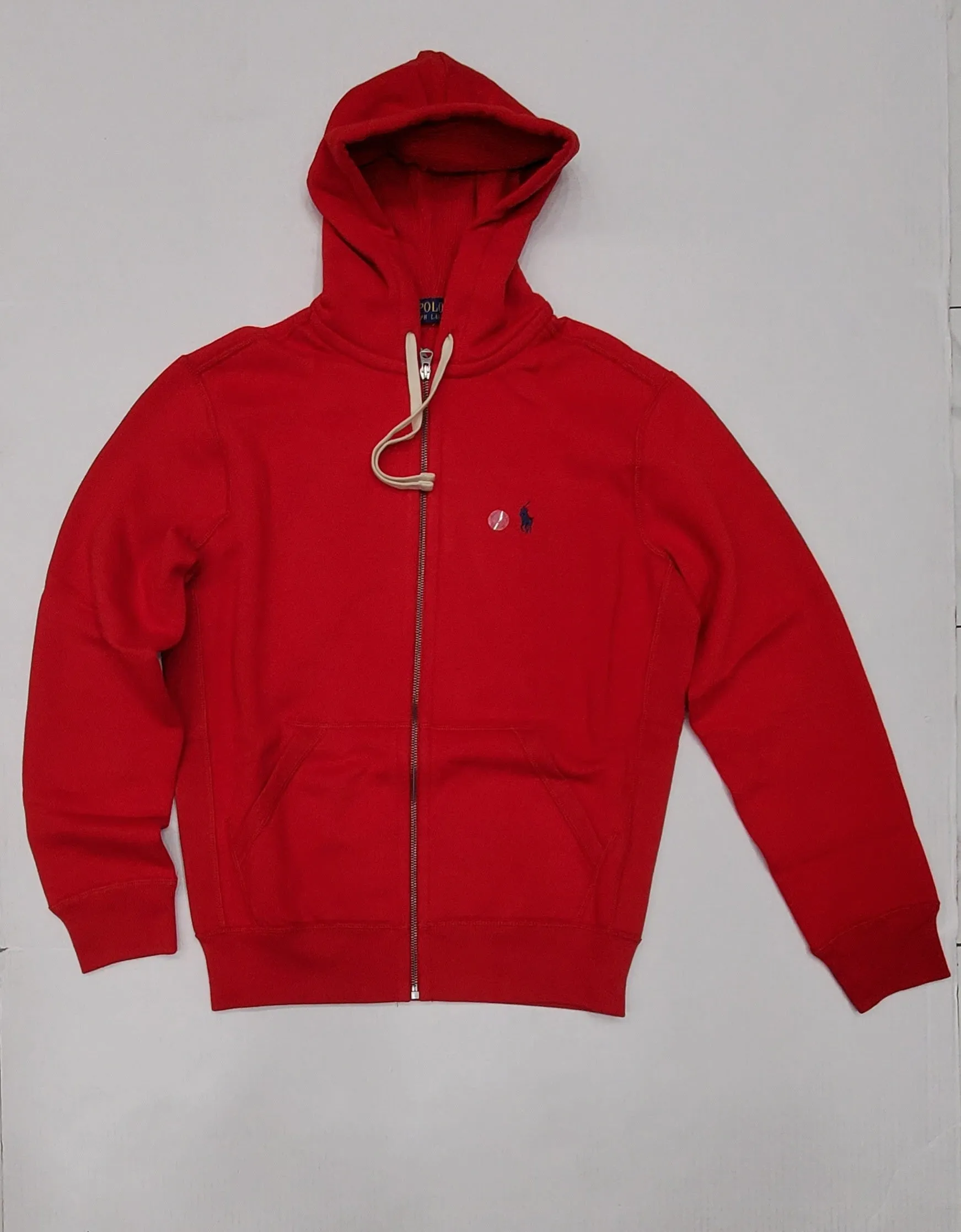 Nwt Polo Ralph Lauren Red Small Pony Fleece Hoodie