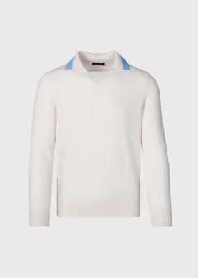 Open Collar Cashmere Sweater