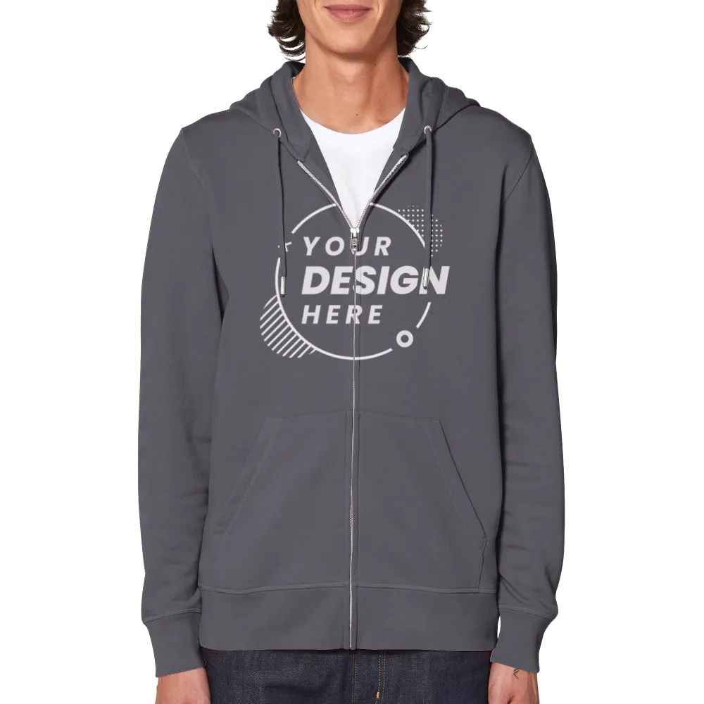 Organic Unisex Zip Hoodie