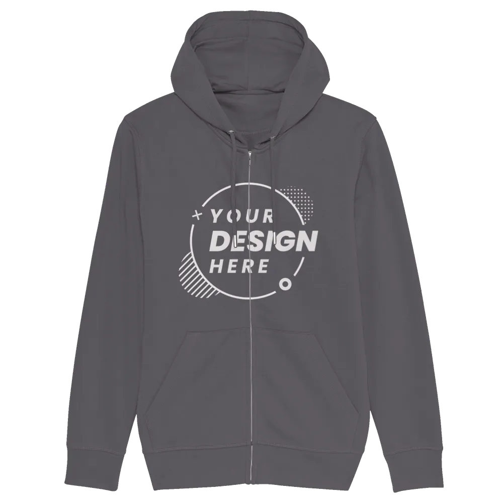 Organic Unisex Zip Hoodie