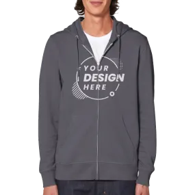 Organic Unisex Zip Hoodie