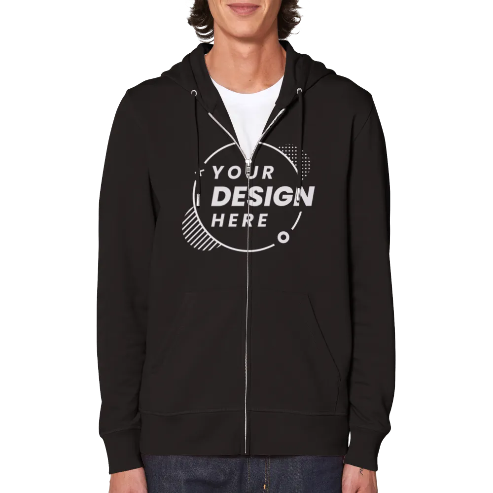 Organic Unisex Zip Hoodie