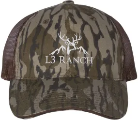 Outdoor Cap Washed Brushed Mesh-Back Camo Cap