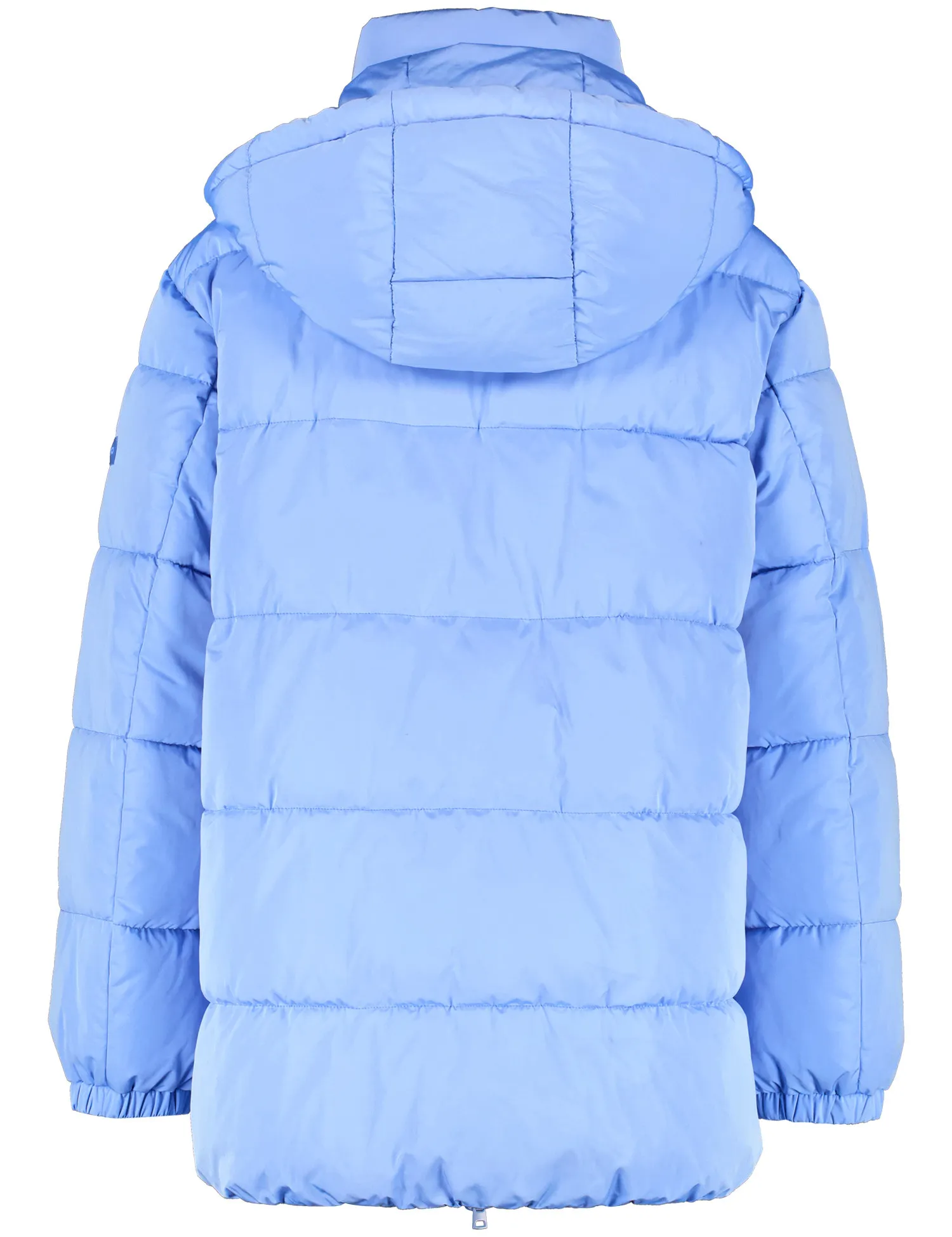 Outdoor jacket with a detachable hood