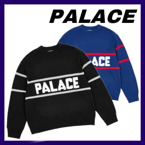 Palace Skateboards  |Crew Neck Street Style Long Sleeves Plain Logo Skater Style