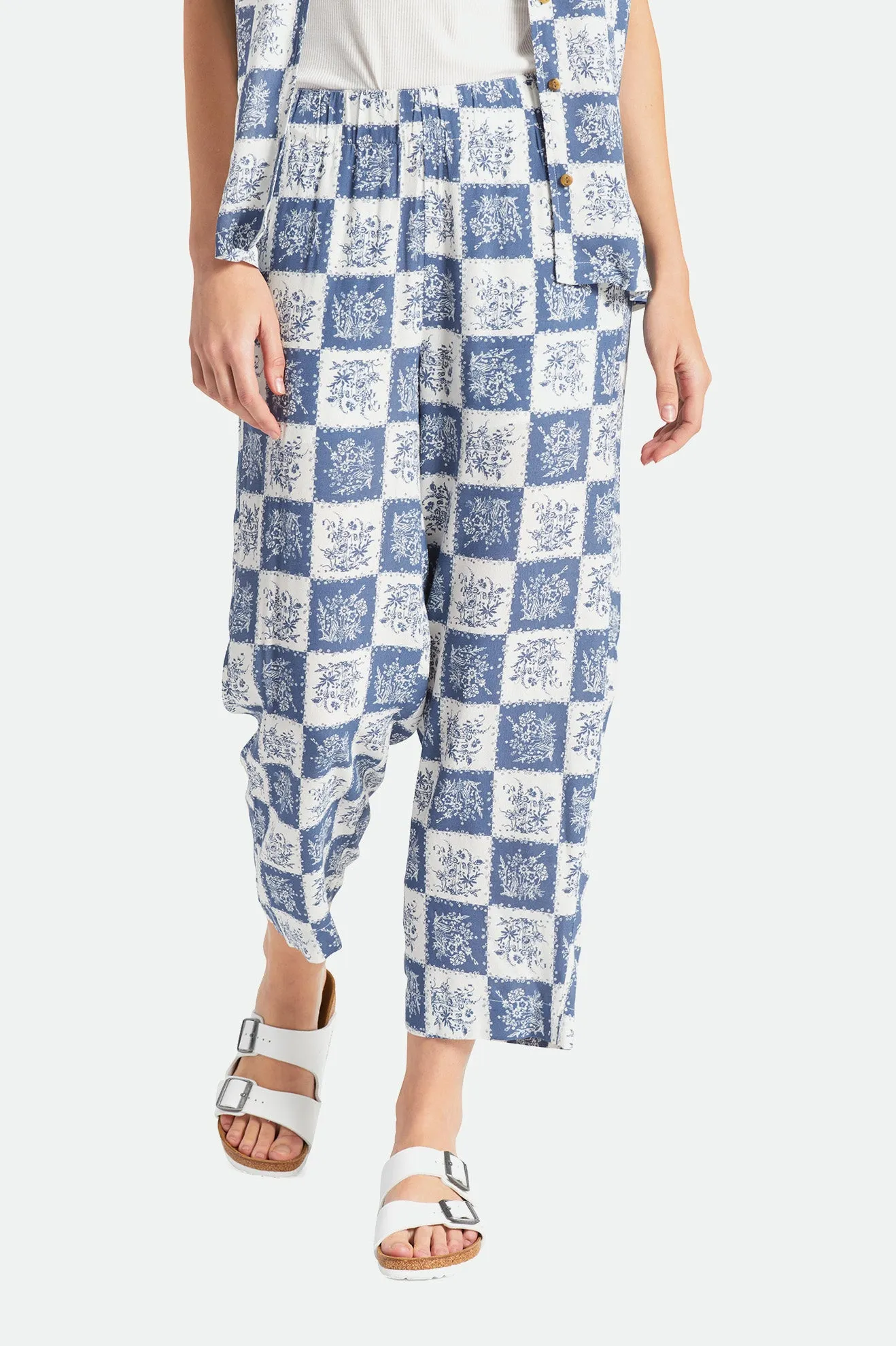 Patchwork Crop Pant - Joe Blue