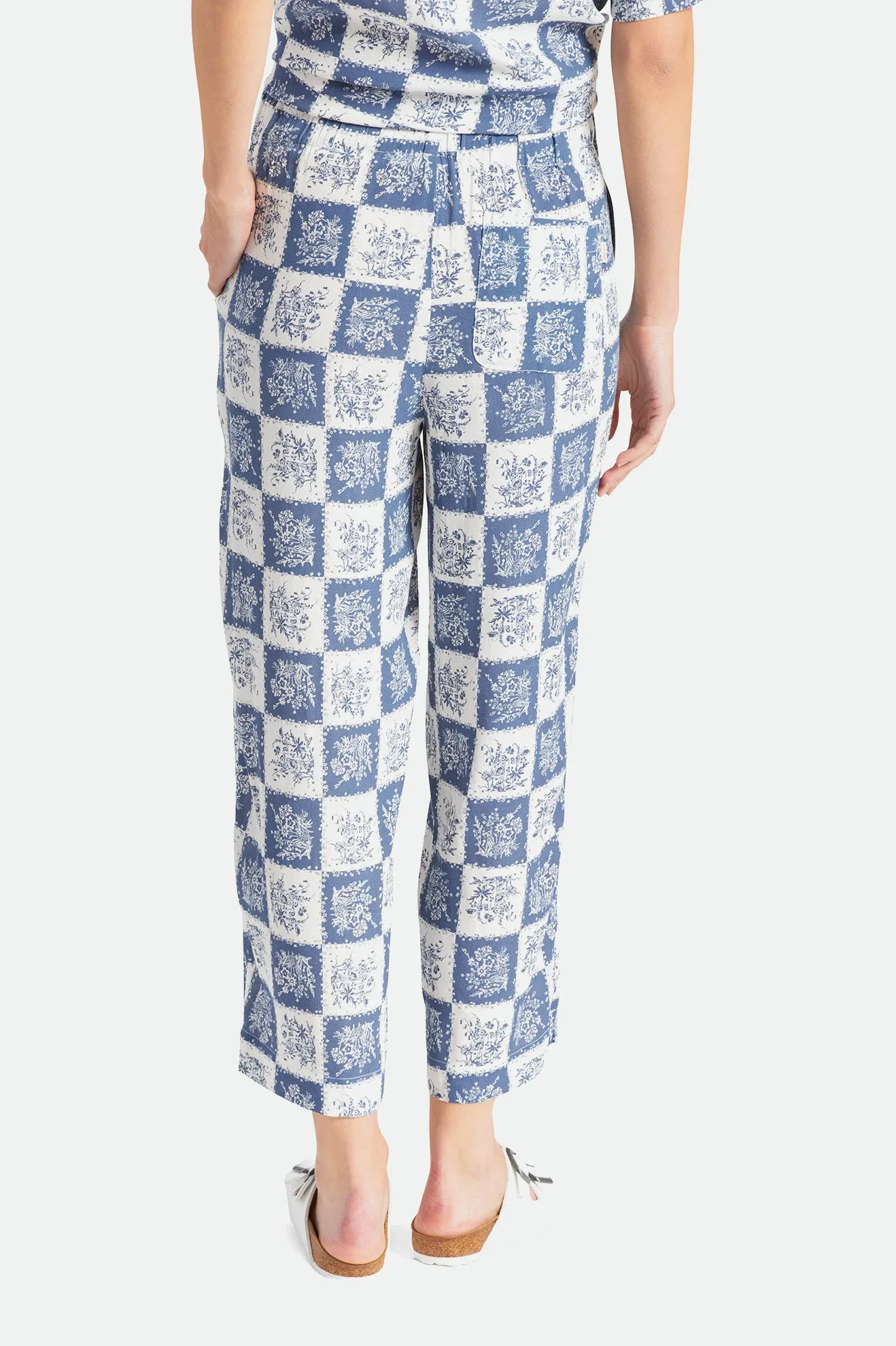 Patchwork Crop Pant - Joe Blue