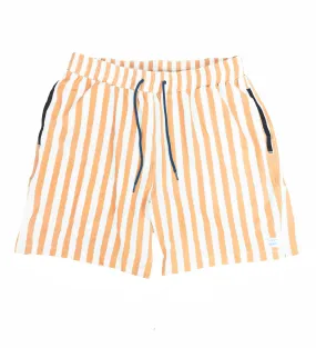 Peach/White Swim Trunks