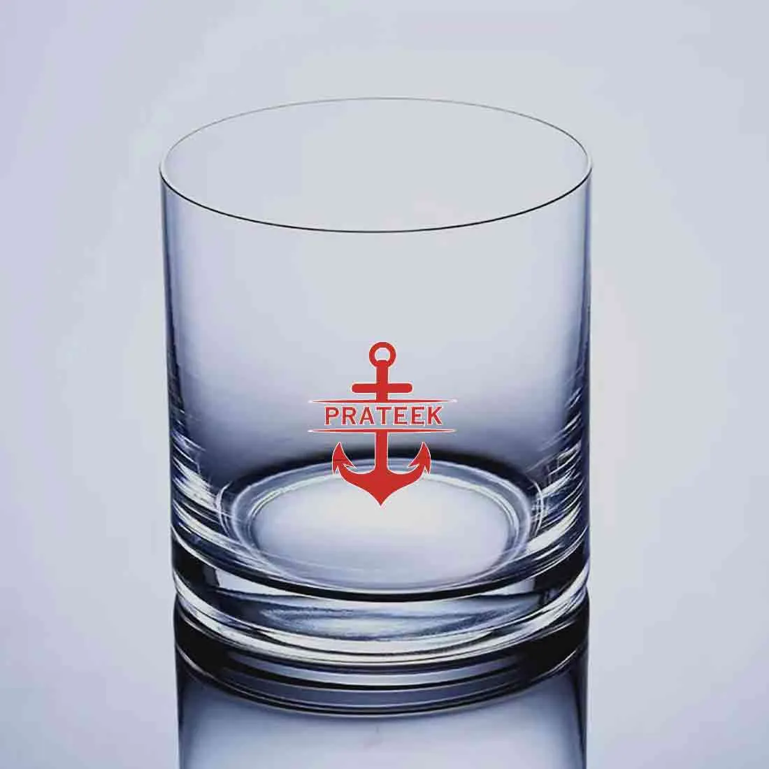 Personalized Whiskey Glass with Name - Colored Printed Alcohol Glasses