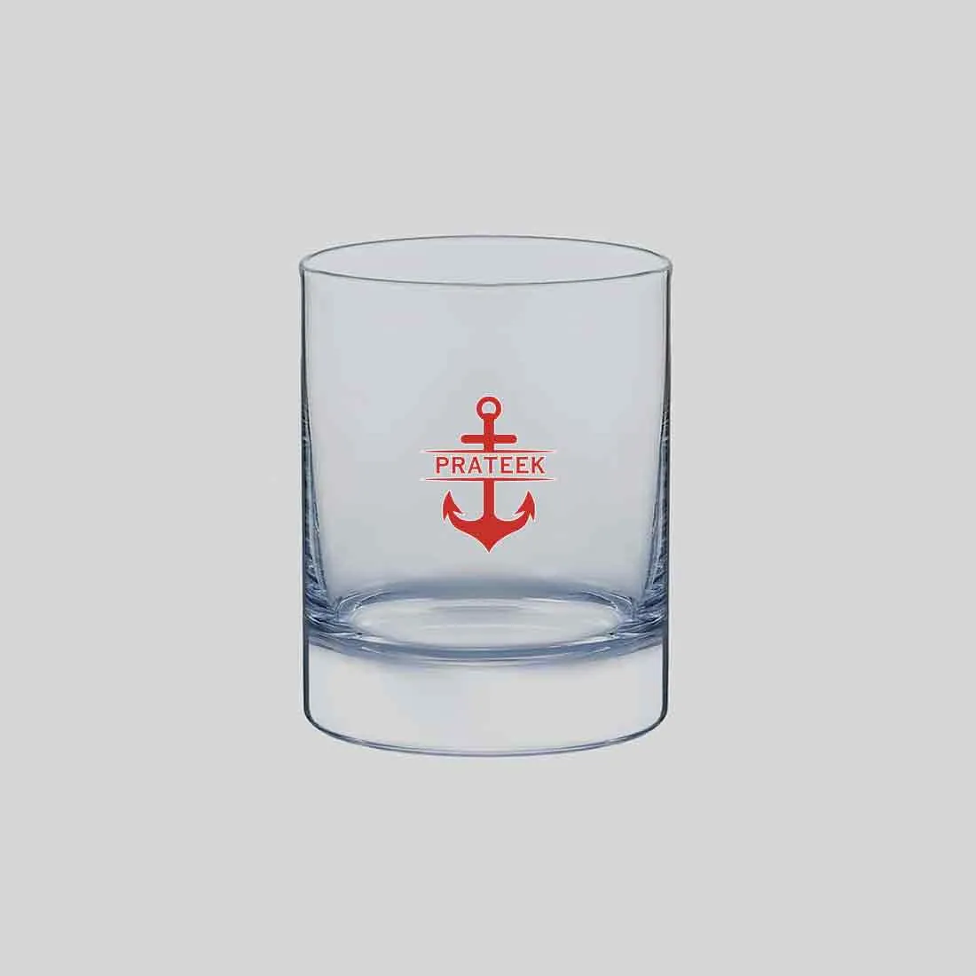 Personalized Whiskey Glass with Name - Colored Printed Alcohol Glasses