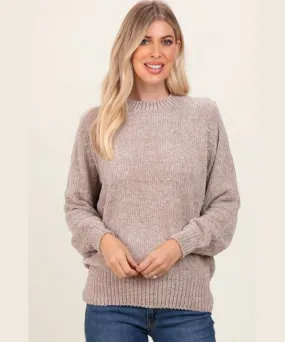 PinkBlush Beige Chenille Knit Sweater