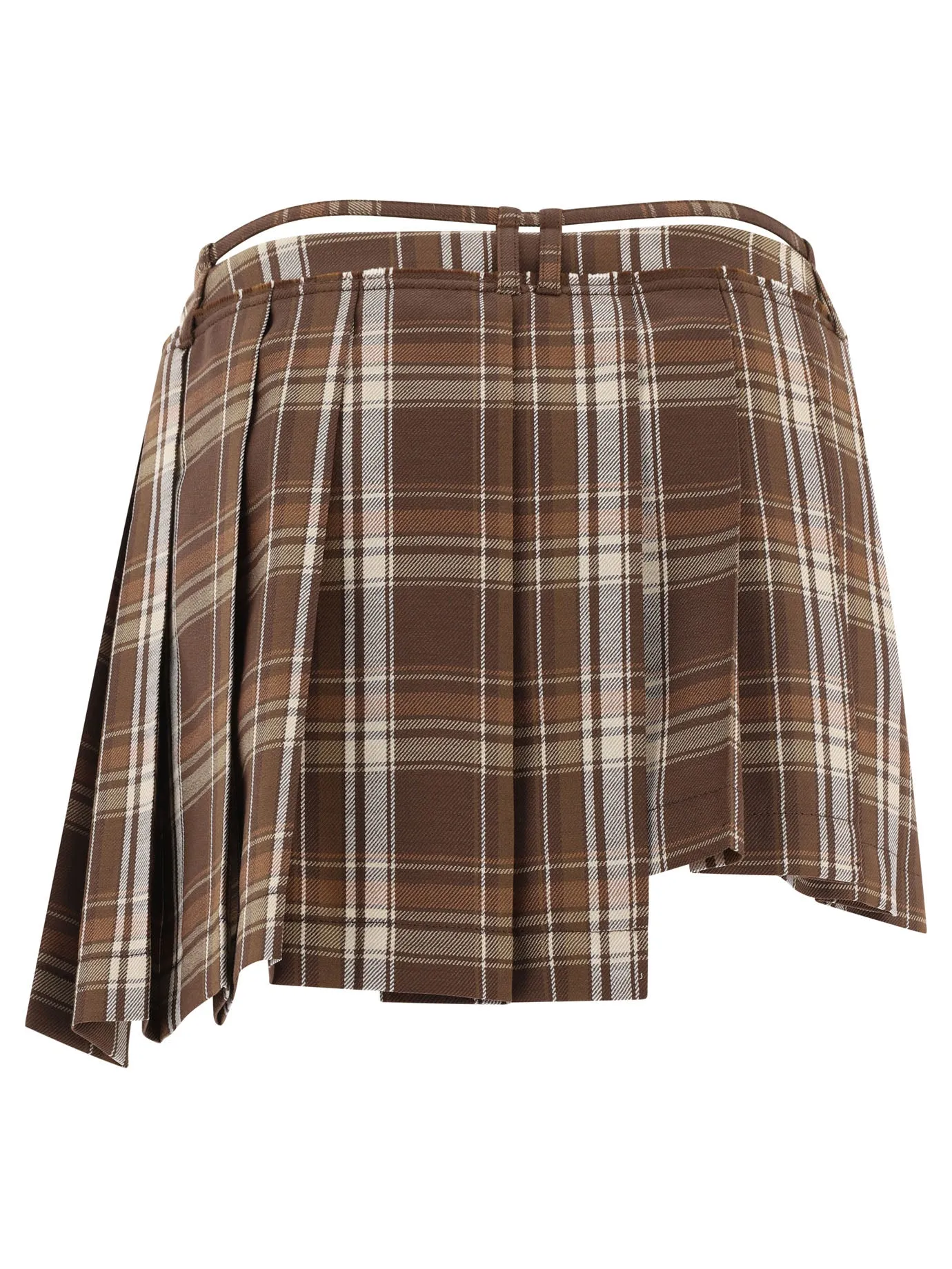 PLEATED ASYMMETRICAL SKIRT