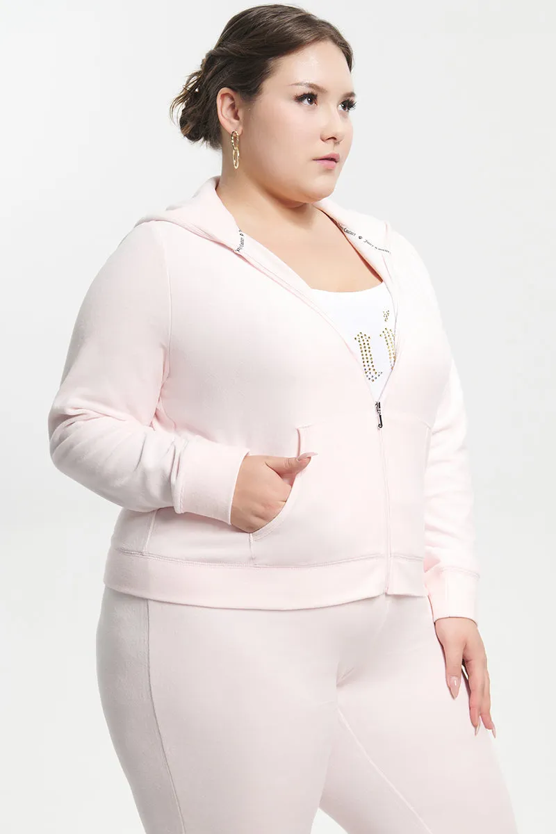 Plus-Size Classic Cotton Velour Hoodie