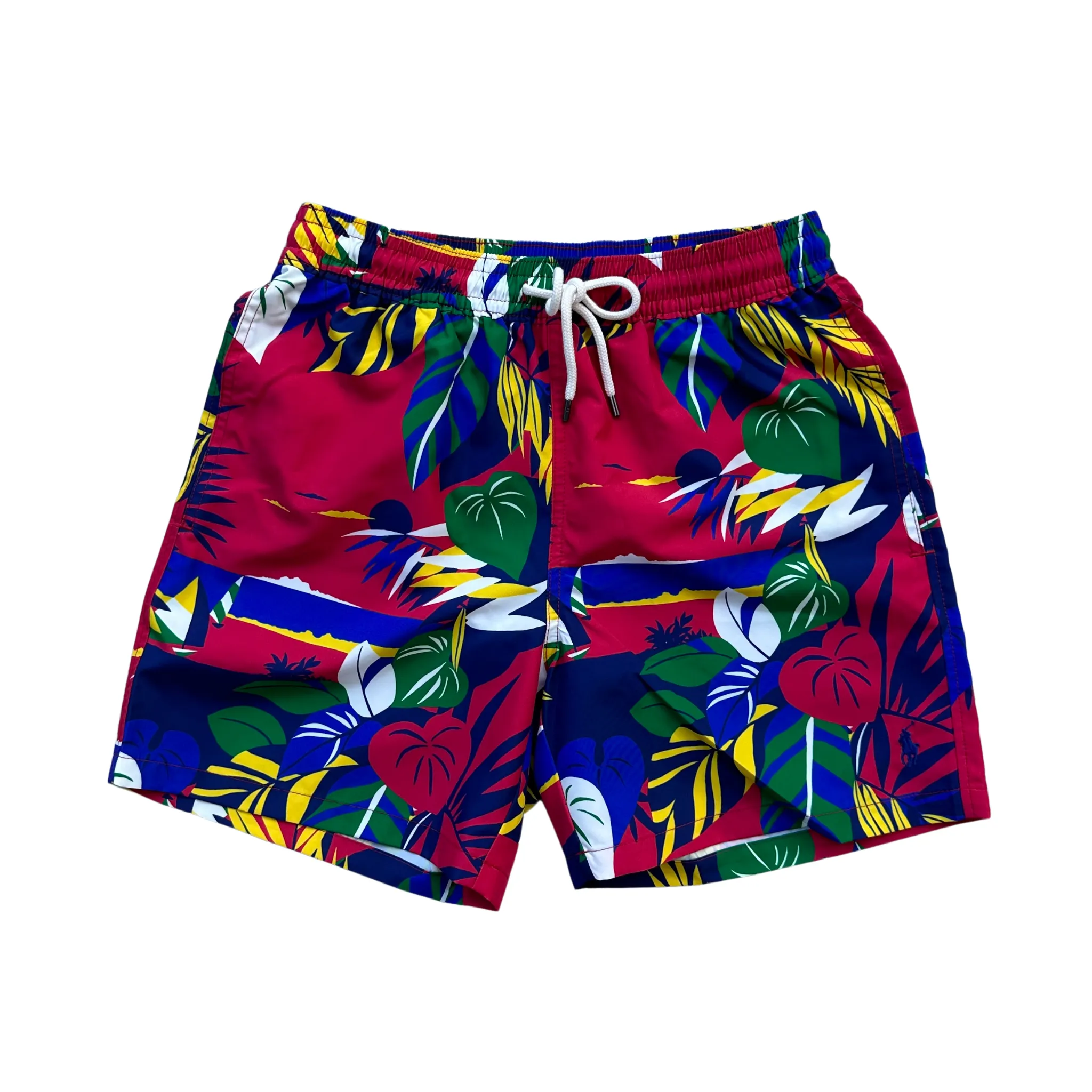 Polo Ralph Lauren Recycled Polyester Swim Trunks (Red)