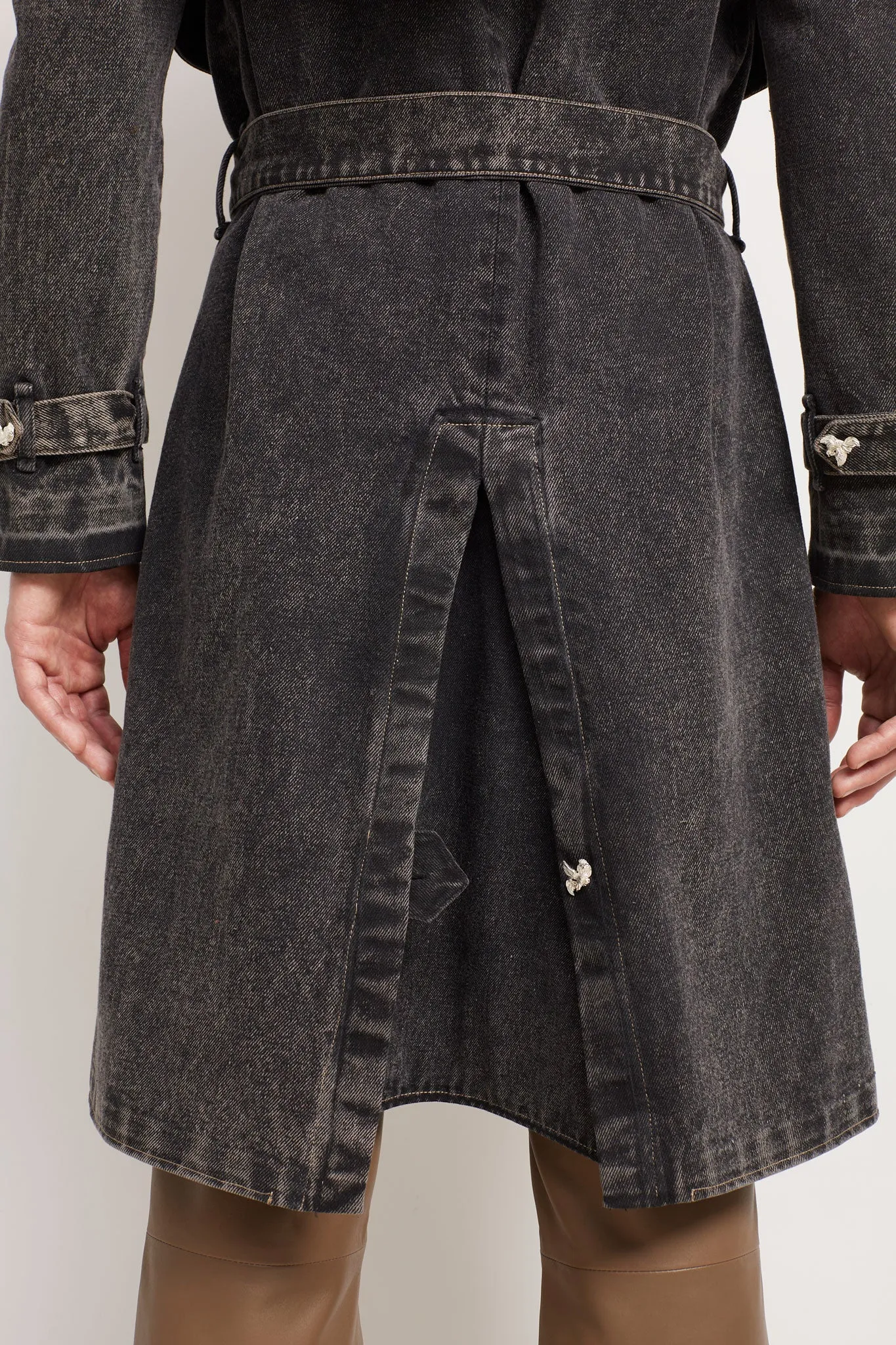 Potranca: Denim Trench Coat