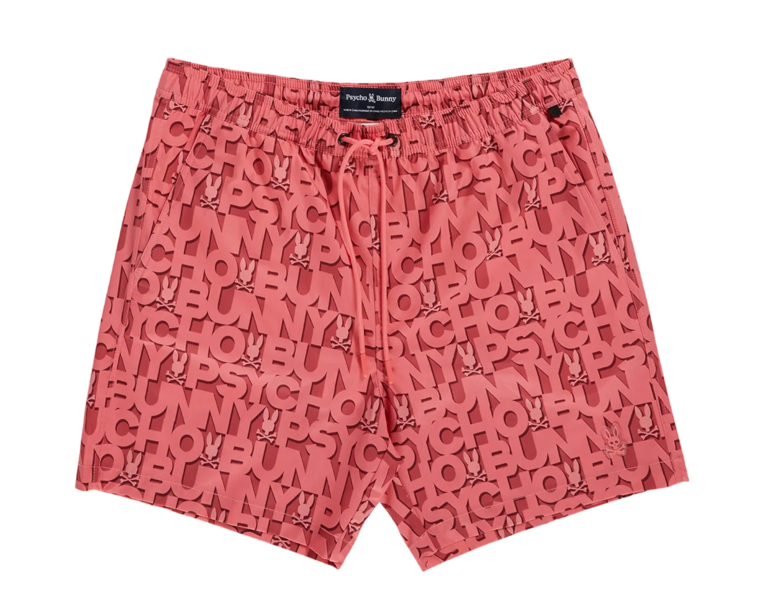 Psycho Bunny Damon All Over Print Men's Swim Trunks