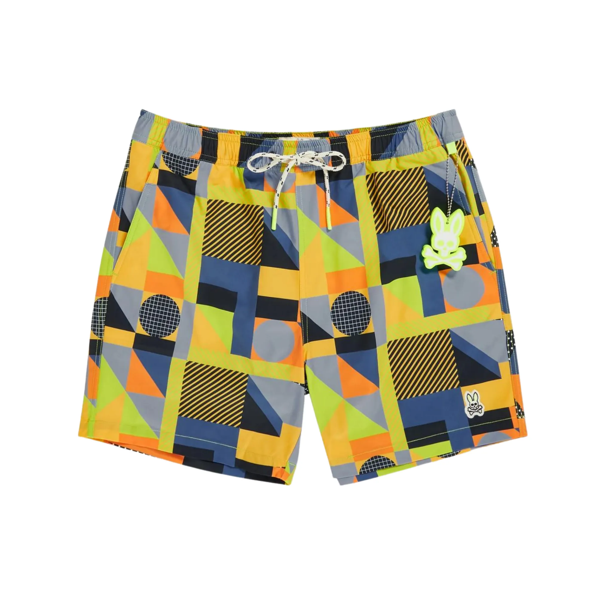 Psycho Bunny Henry Deco Swim Trunks (Navy)