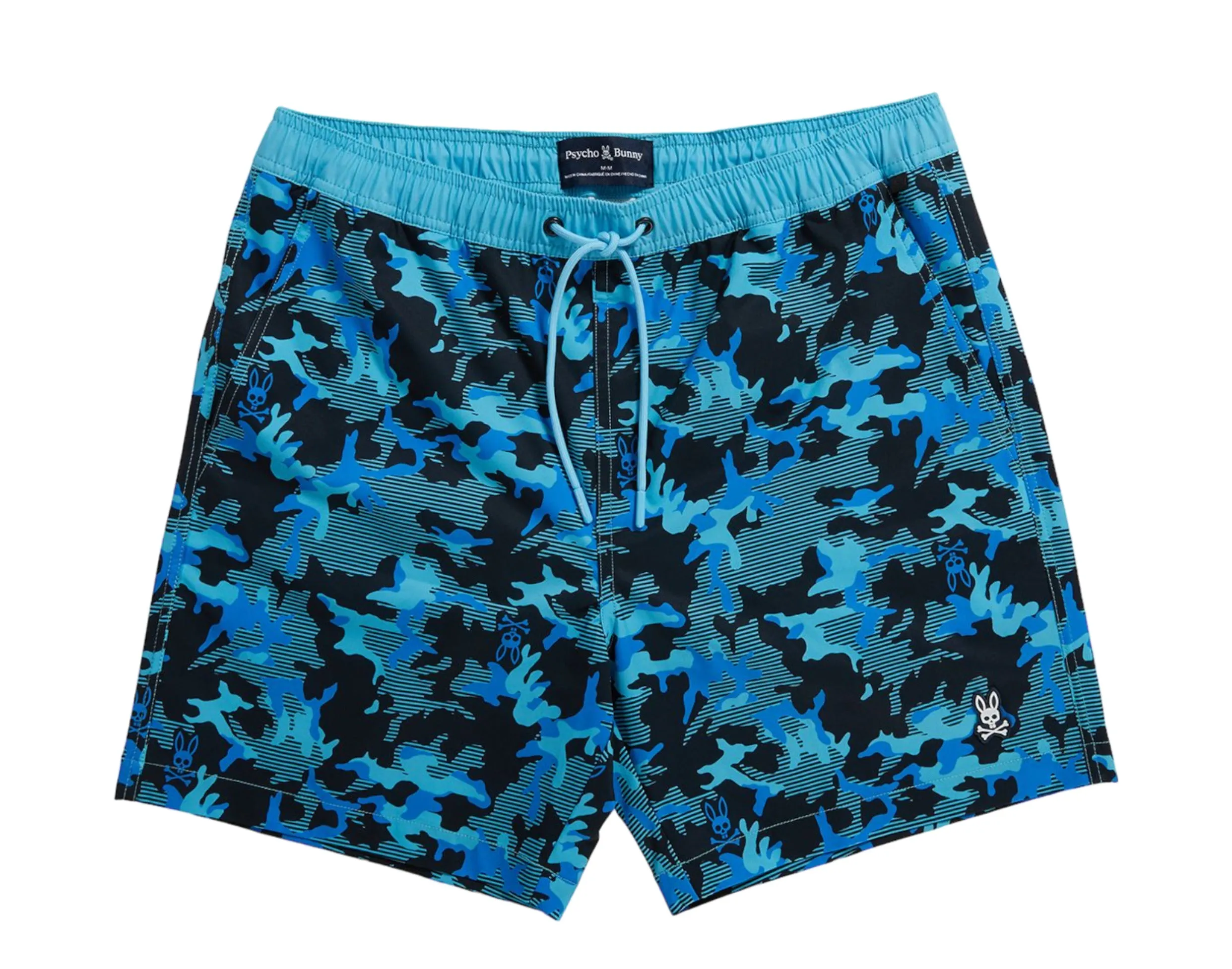 Psycho Bunny Rye All Over Print Men's Swim Trunks