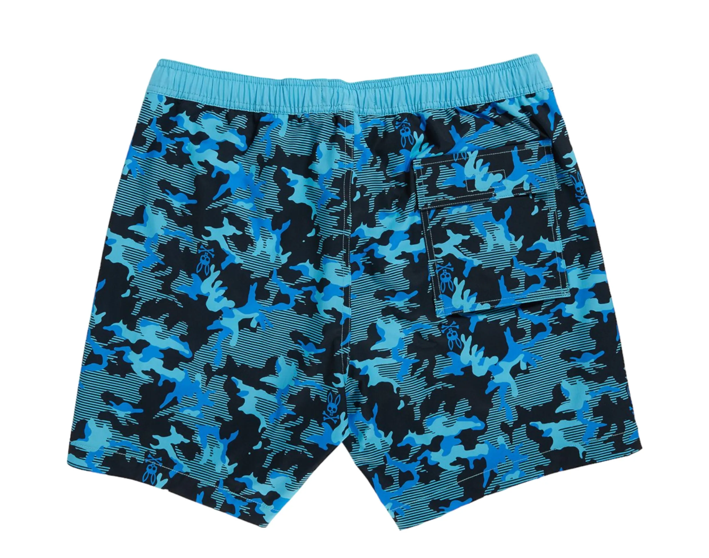 Psycho Bunny Rye All Over Print Men's Swim Trunks