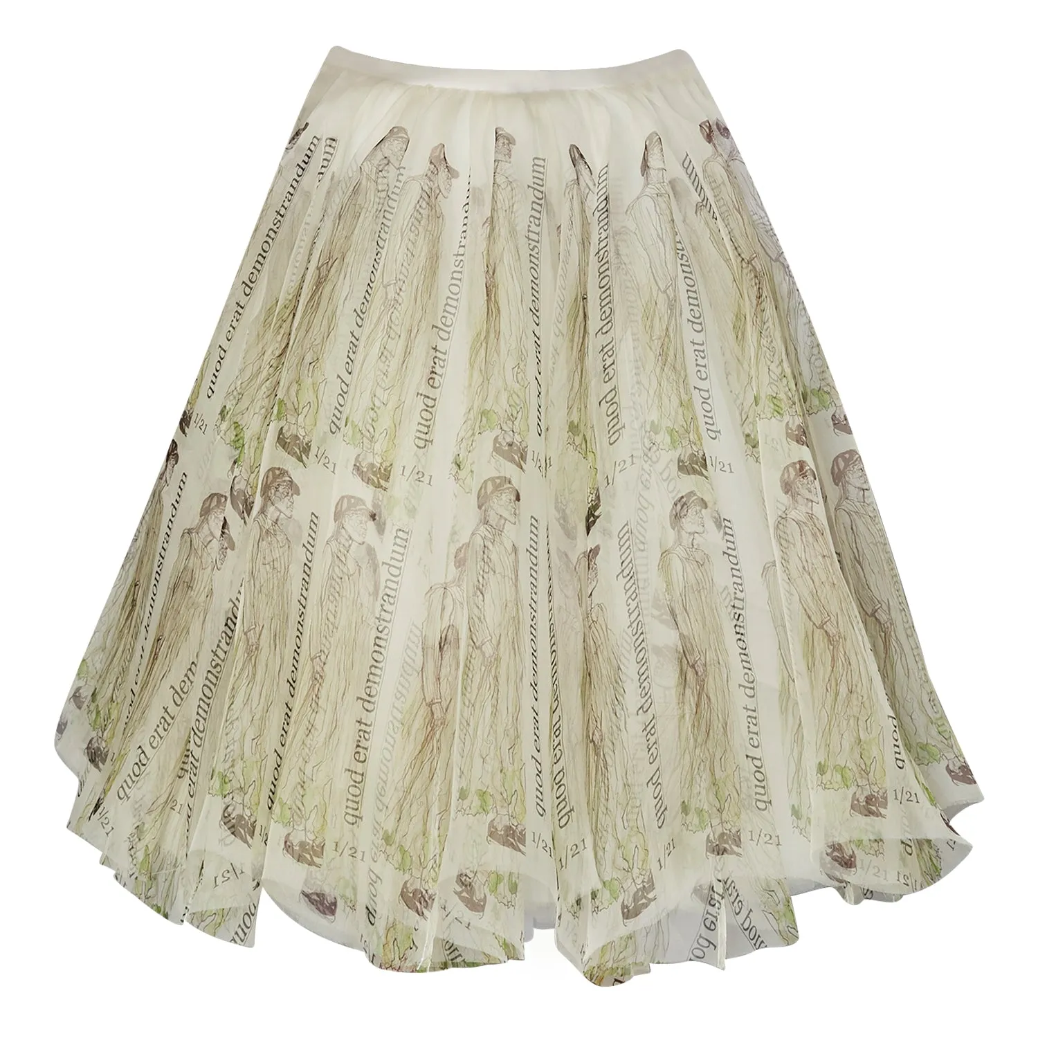 QUOD LABEL PRINT SKIRT