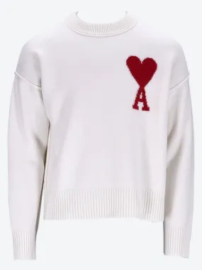 Red ami de cur crewneck sweater