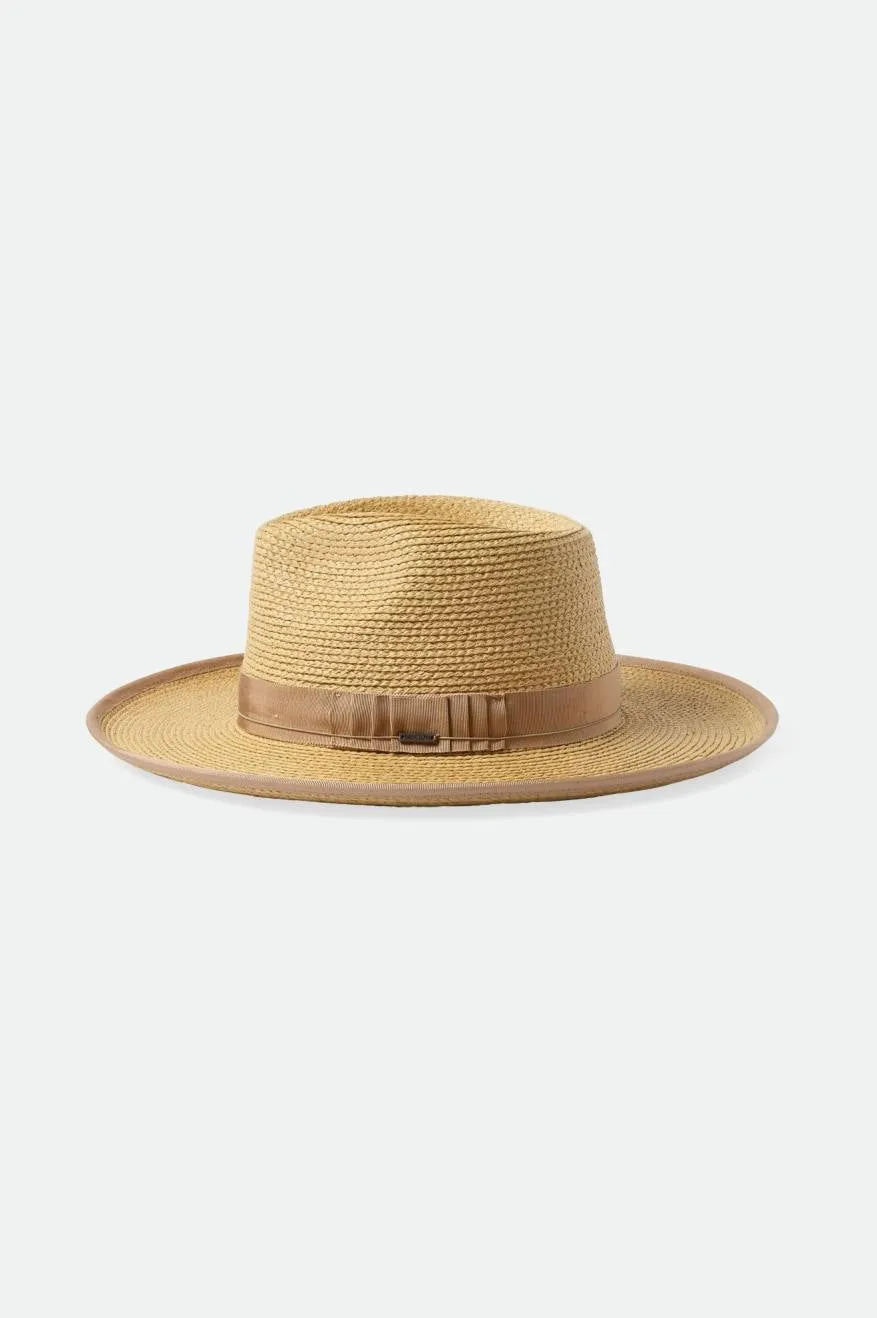 Reno Straw Hat - Tan/Tan