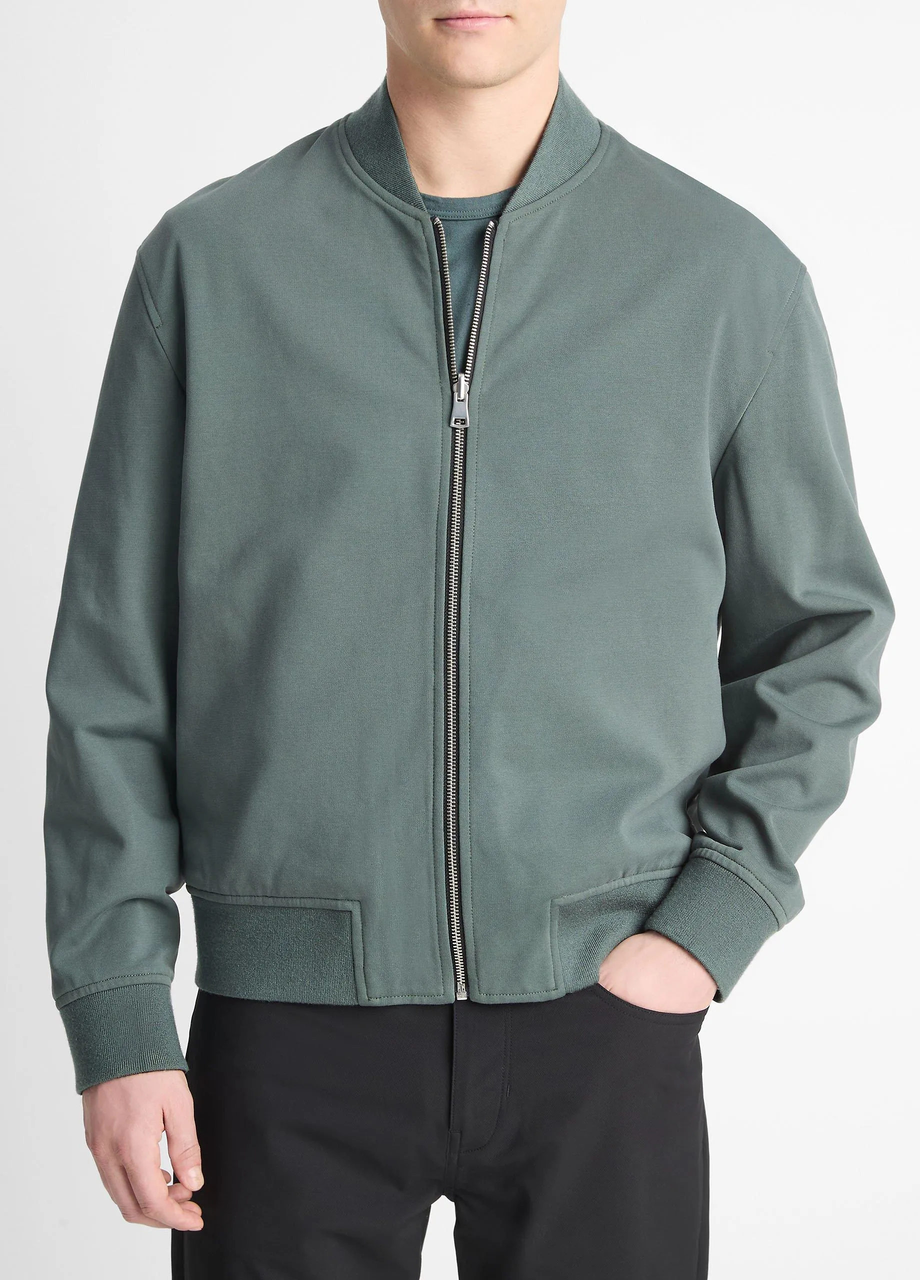 Reversible Cotton-Blend Bomber Jacket