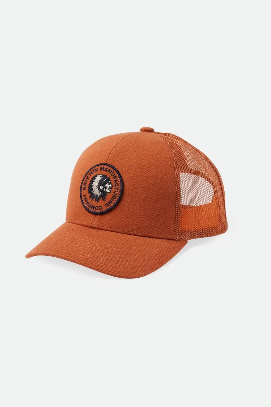 Rival Stamp Netplus MP Trucker Hat - Paradise Orange/Paradise Orange