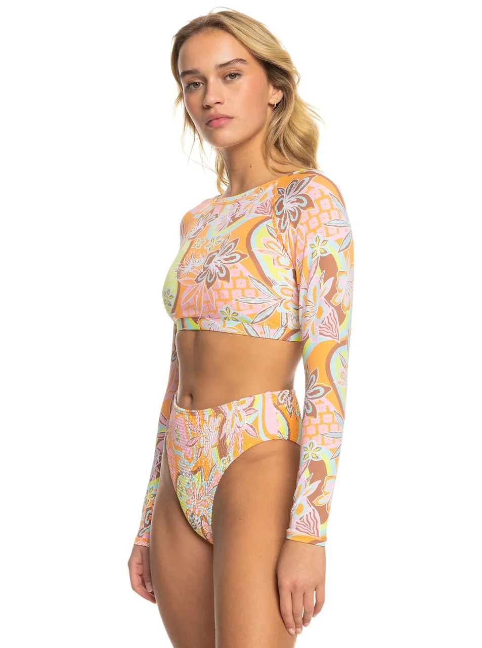 ROXY DELIC LONG SLEEVE CROPPED RASHGUARD