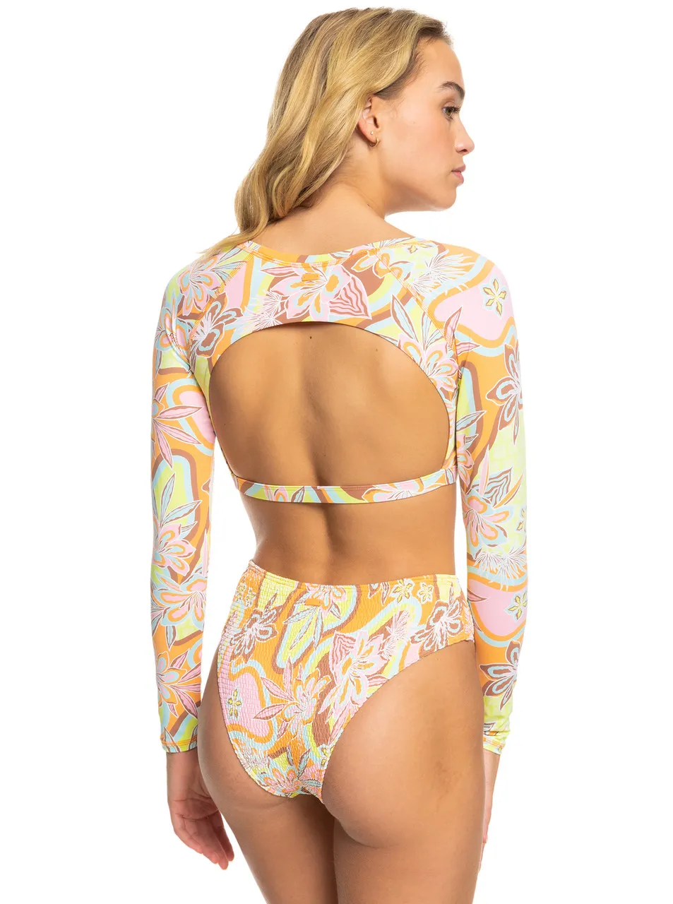 ROXY DELIC LONG SLEEVE CROPPED RASHGUARD