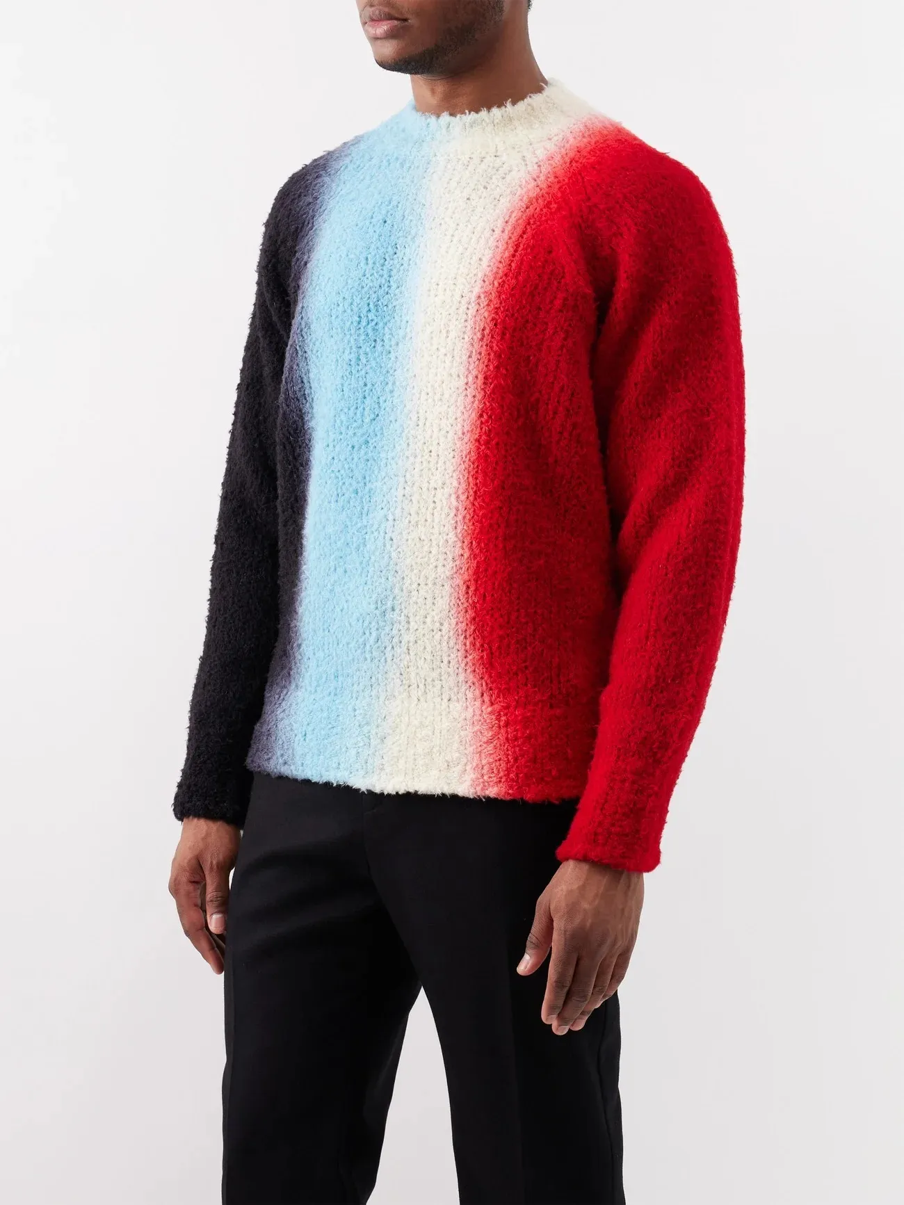 sacai  |Unisex Wool Street Style U-Neck Long Sleeves Designers