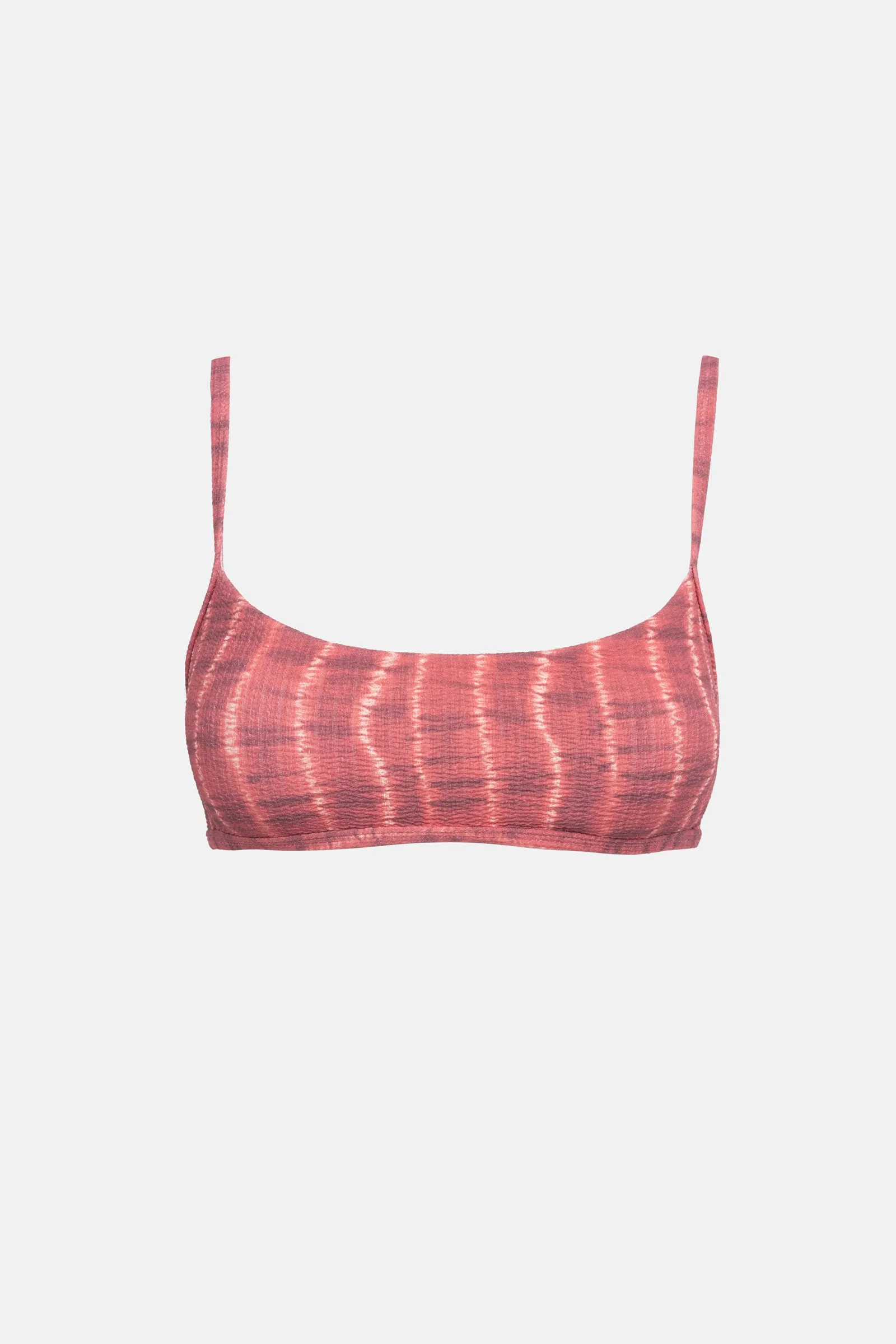 Sahara Tie Dye Crop Top Red