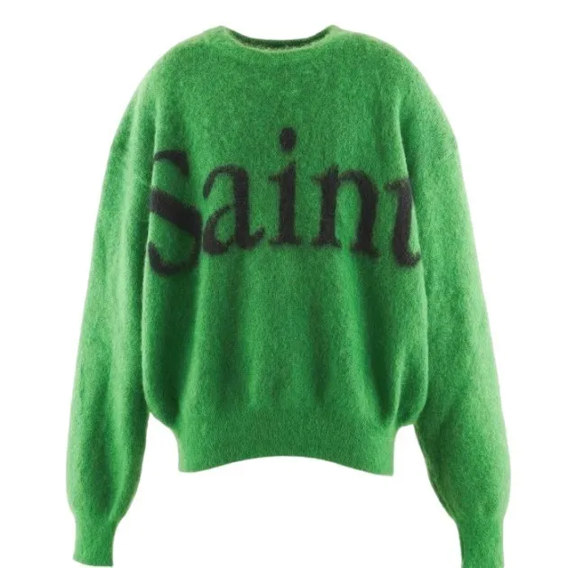 Saint Mxxxxxx  |Crew Neck Unisex Wool Street Style Long Sleeves Plain