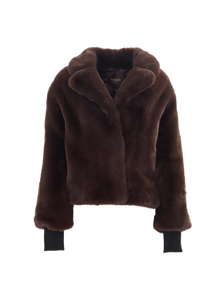 		Sawyer  Espresso Faux Fur Coat	