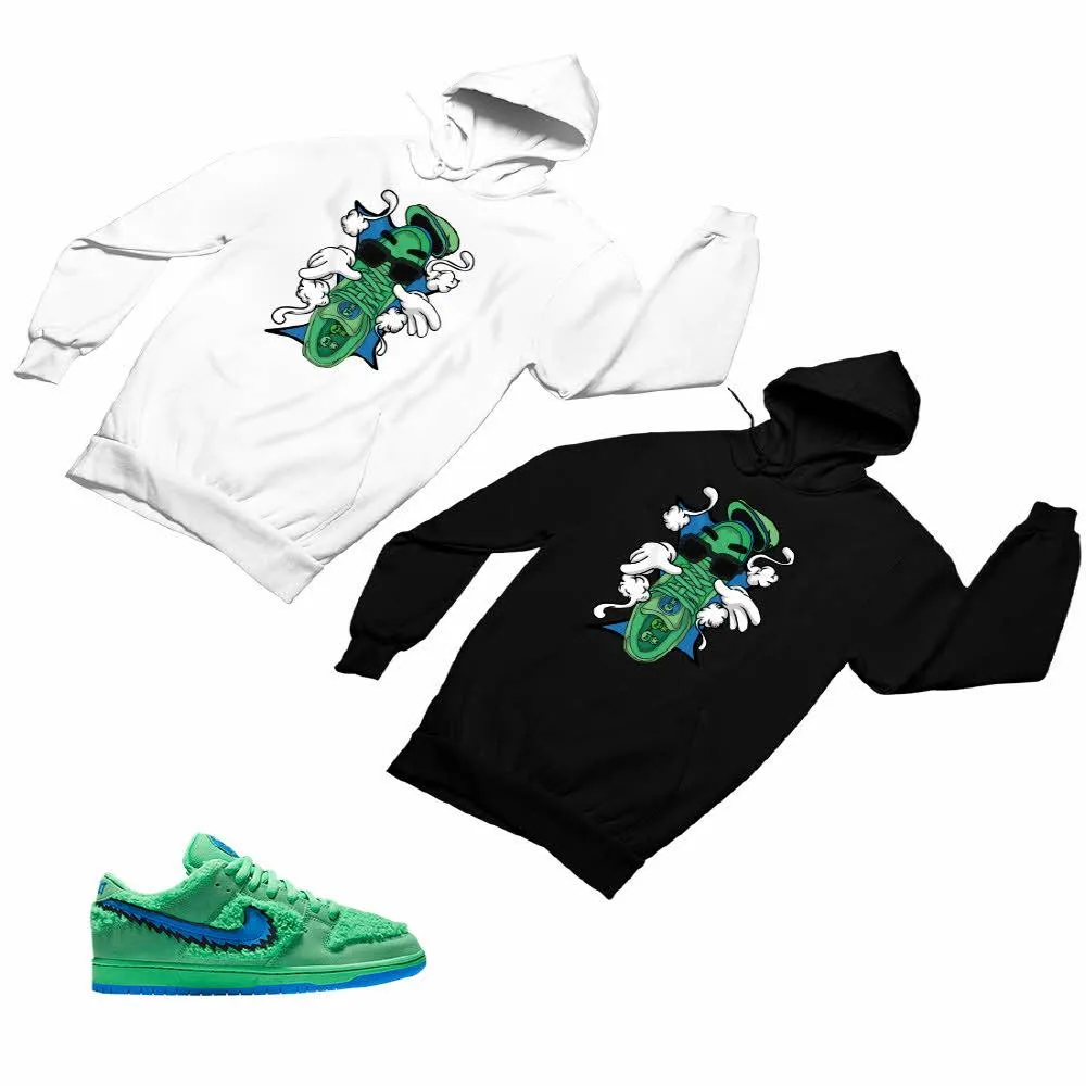 SB Dunk Low Green Bear Matching Custom Designed Hoodies ND 1-6-1