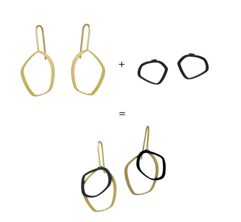 Small Outline X2 Earring - inSync design