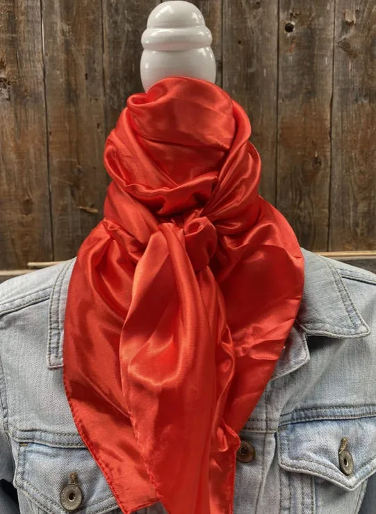 Solid Electric Red Wild Rag