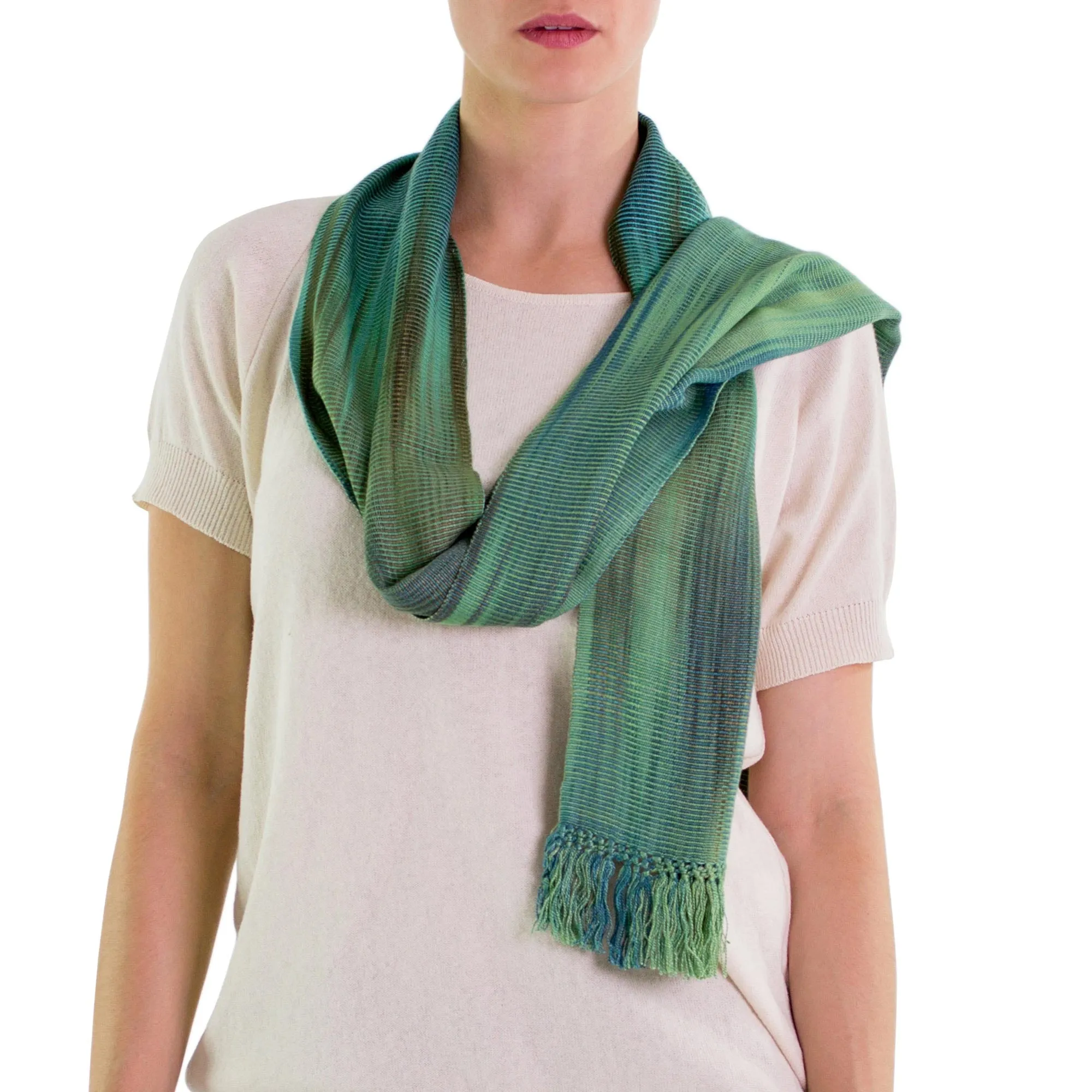 Solola Valley Handcrafted Rayon Chenille Scarf