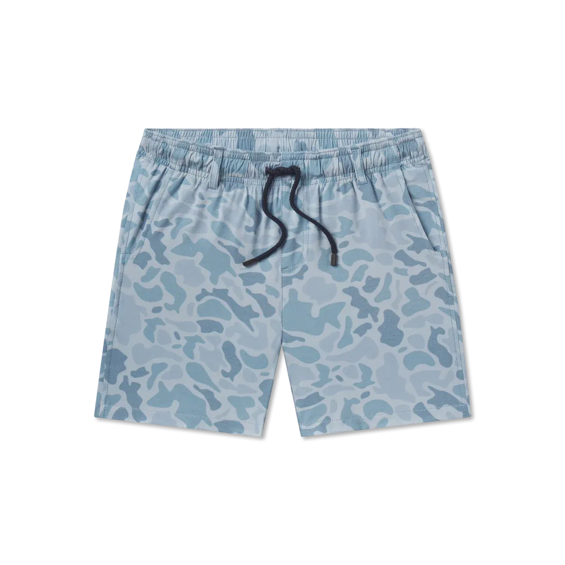 Southern Marsh Youth Harbor Stretch Seawash Lined Swim Trunks Light Blue Camo