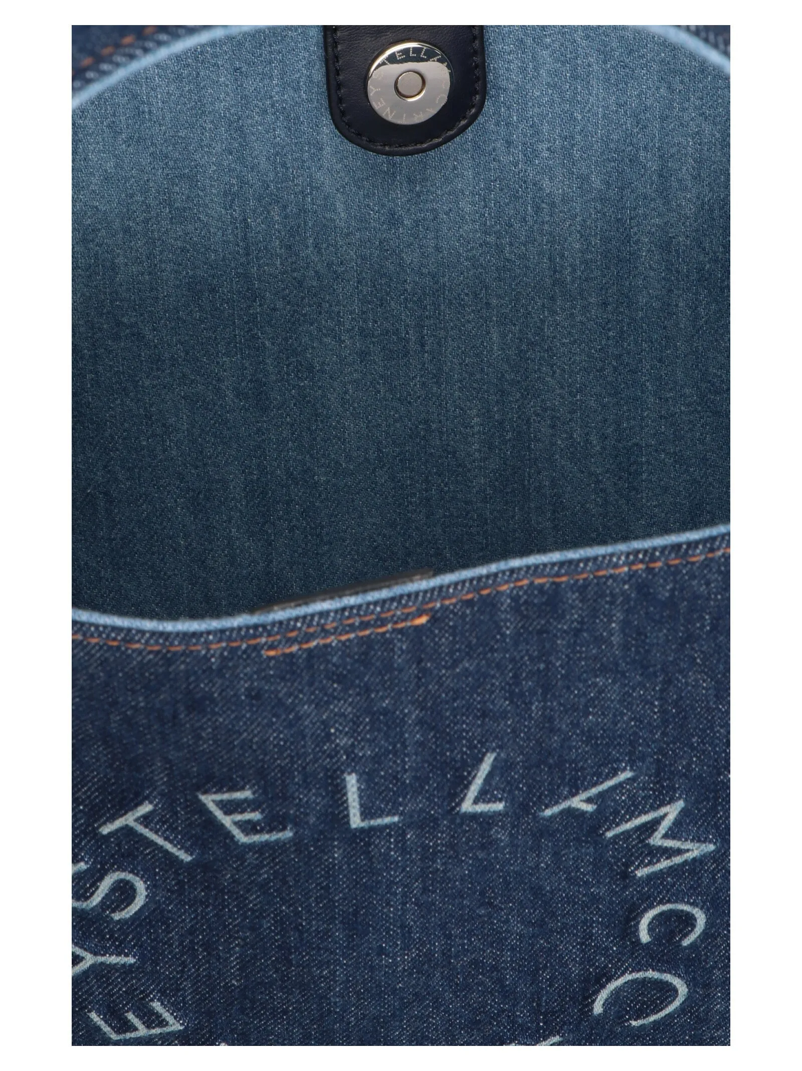 Stella McCartney Logo Detailed Denim Tote Bag