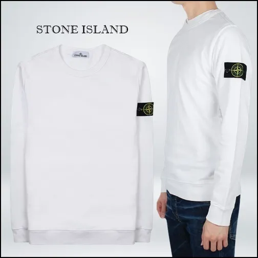 STONE ISLAND  |Crew Neck Unisex Wool Street Style U-Neck Long Sleeves