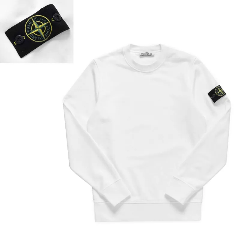 STONE ISLAND  |Street Style Long Sleeves Logo Sweaters