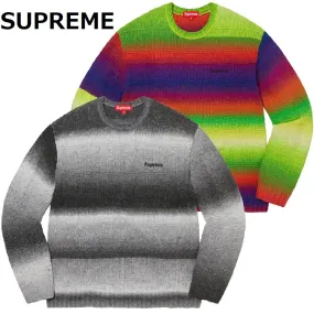 Supreme  |Unisex Sweat Street Style U-Neck Bi-color Long Sleeves Plain