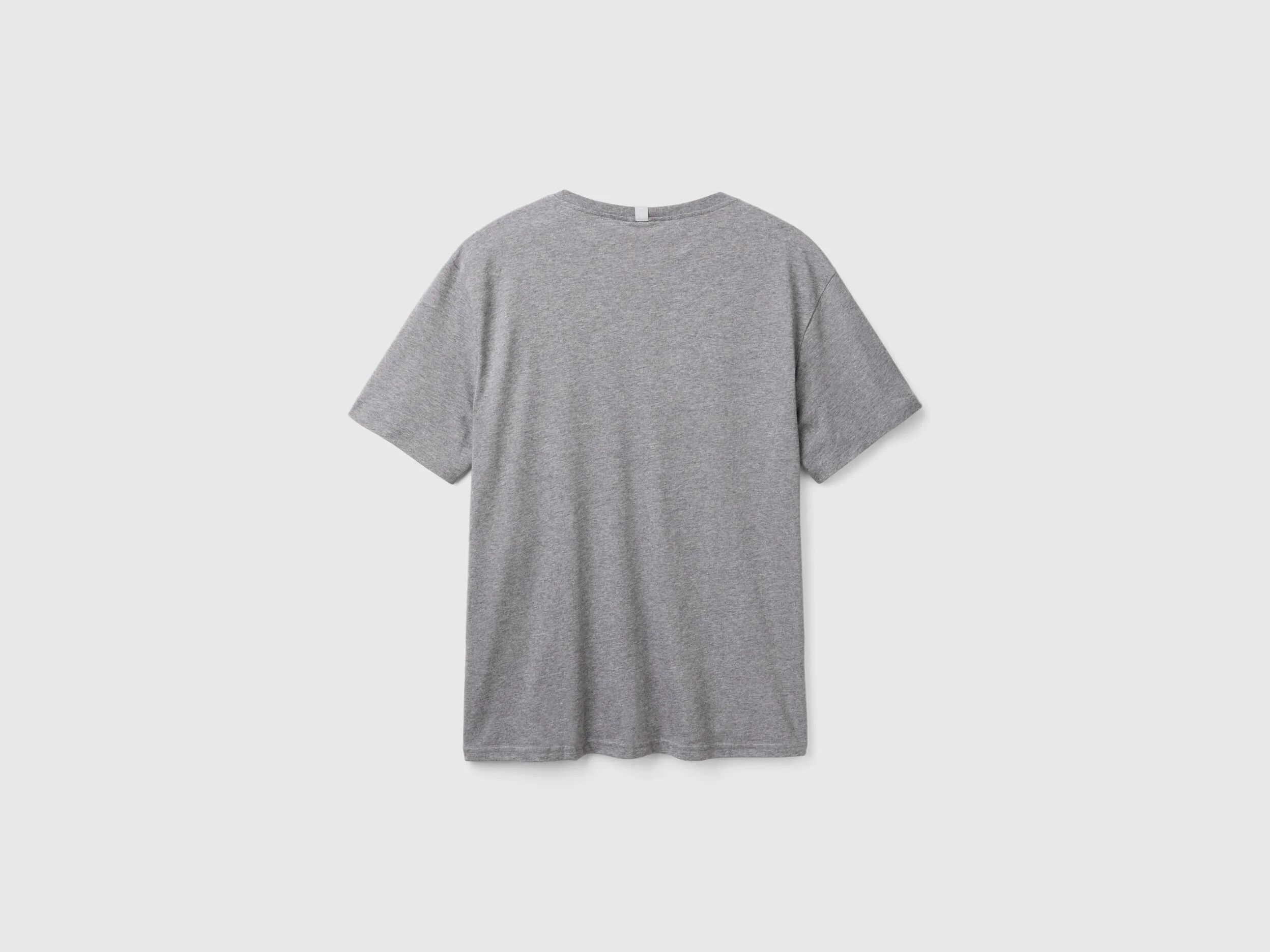 T-shirt with logo print - Dark Gray | Benetton