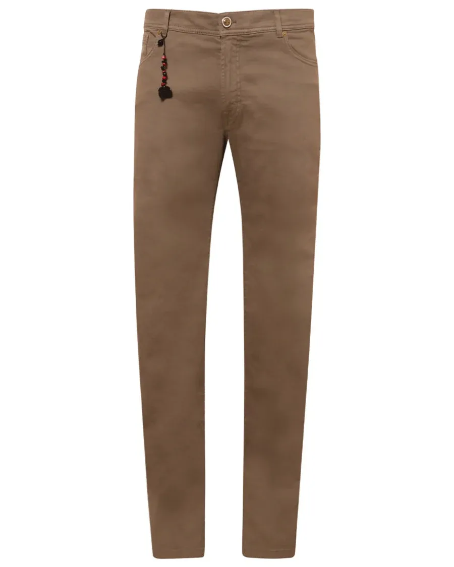 Tan Bull Denim 5 Pocket Pant